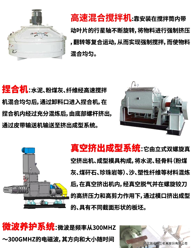 ECP真空挤出纤维水泥板设备生产线2 ECP真空挤出纤维水泥板设备生产线2